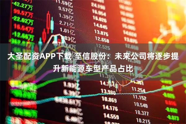 大圣配资APP下载 至信股份：未来公司将逐步提升新能源车型产品占比